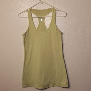 🍋Lululemon size 10 racerback green tank GUC🍋